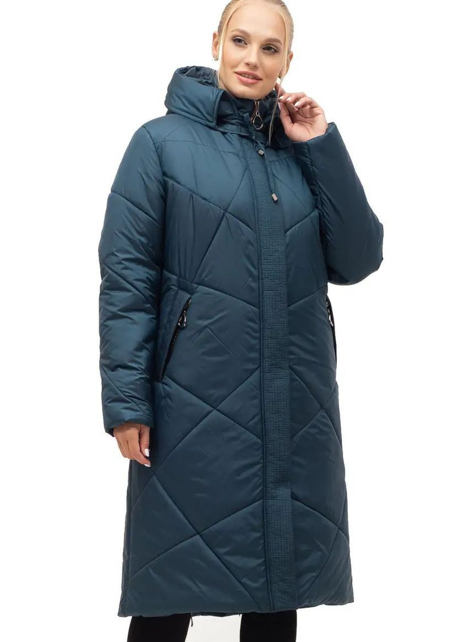 Зелена зимня зимова жіноча куртка великого розміру SK