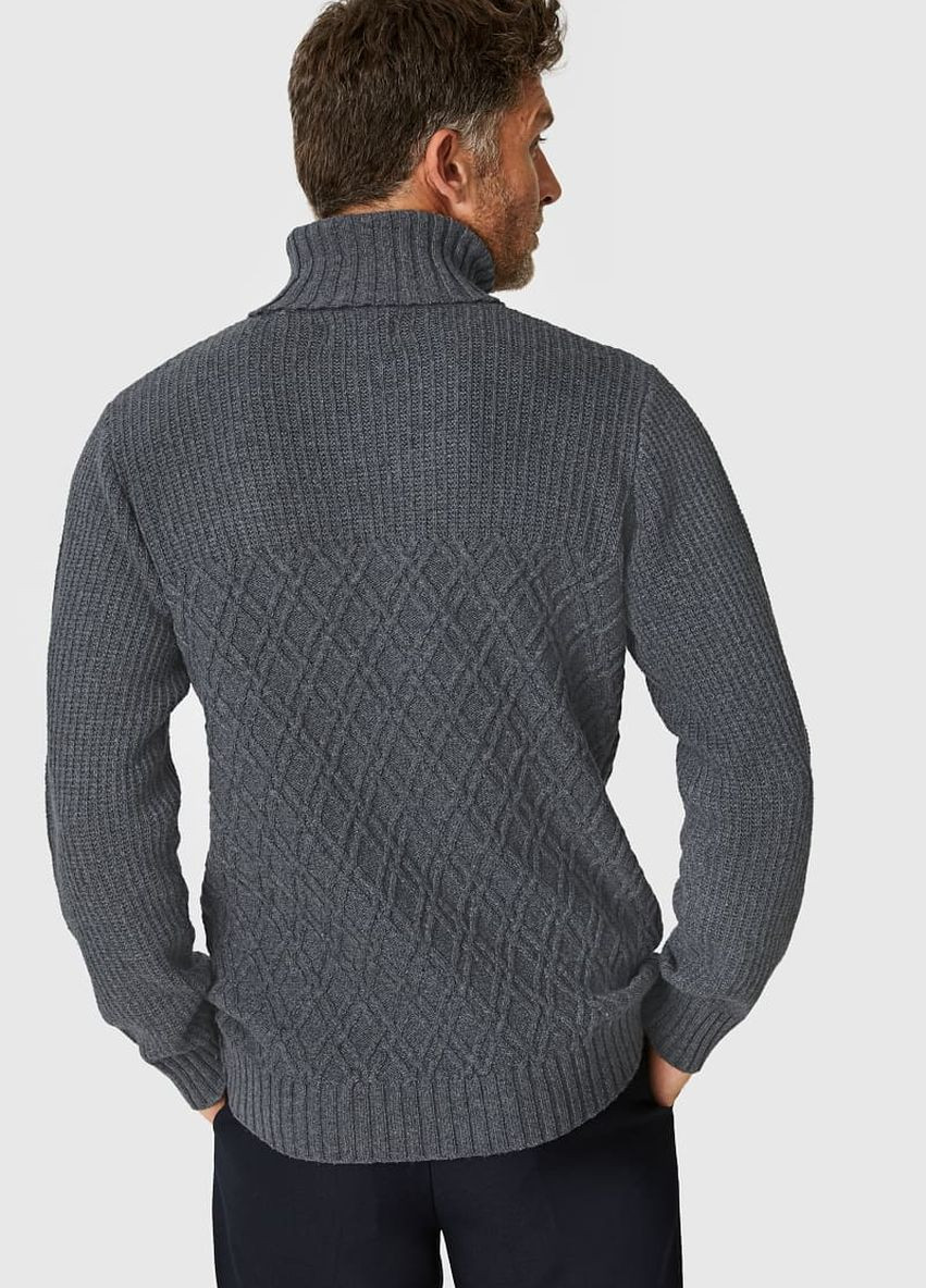 Серый зимний свитер C&A
