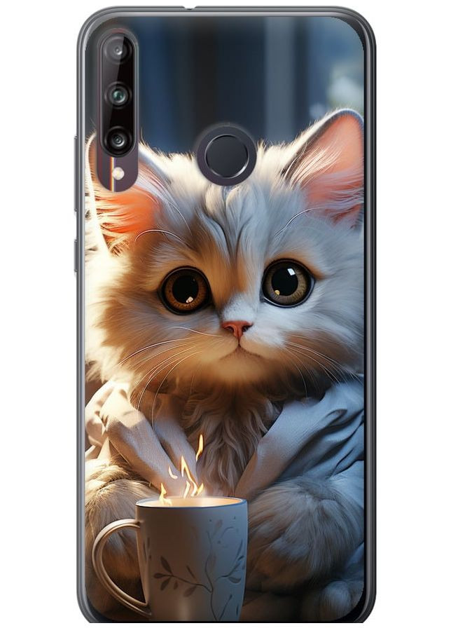 Силиконовый чехол 'White cat' для Endorphone huawei p40 lite e (265396023)