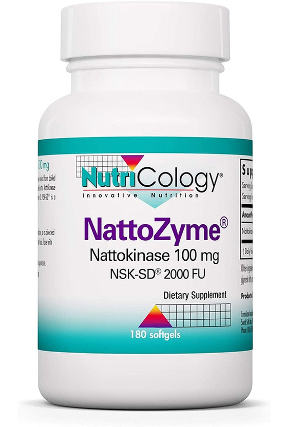 NattoZyme Nattokinase 100 mg 180 Caps ARG-55380 NutriCology (257561314)