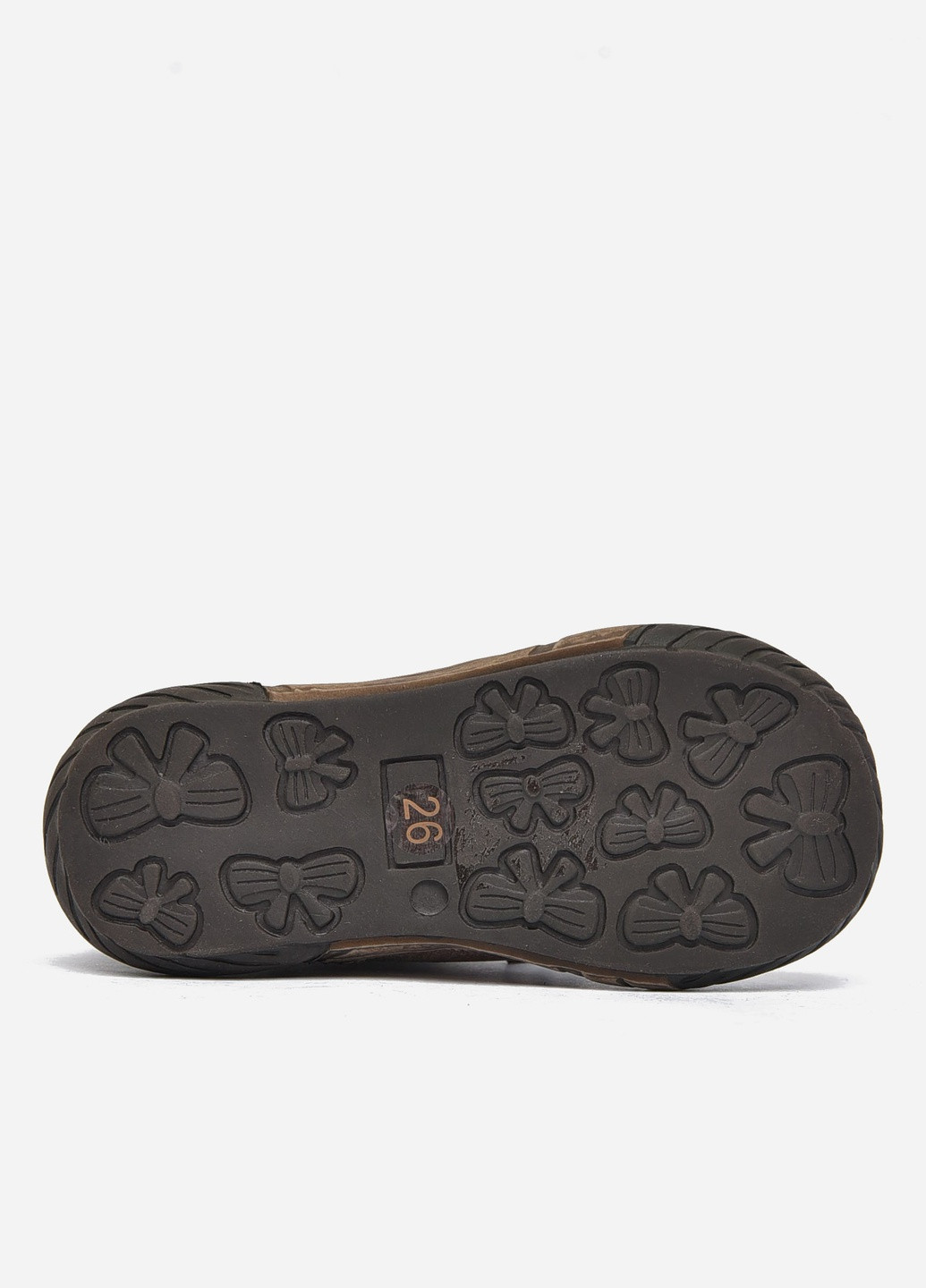 Коричневые кэжуал осенние ботинки детские демисезон коричневого цвета на флисе Let's Shop