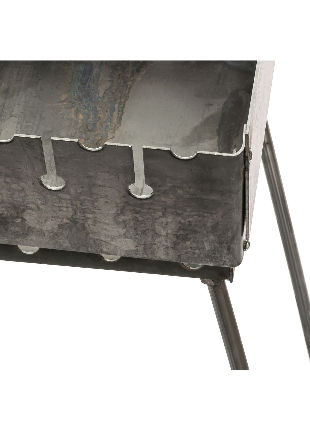 Розкладний розбірний мангал валіза дворівневий на 12 шампурів Wood&Steel (263931719)