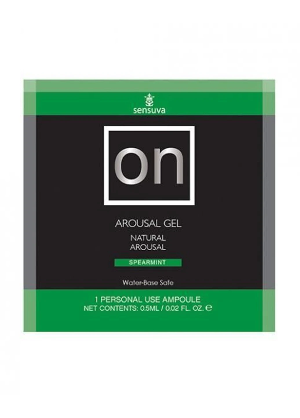 Пробник збуджувального геля - ON Arousal Gel for Her Spearmint (6 мл) Sensuva (266554658)