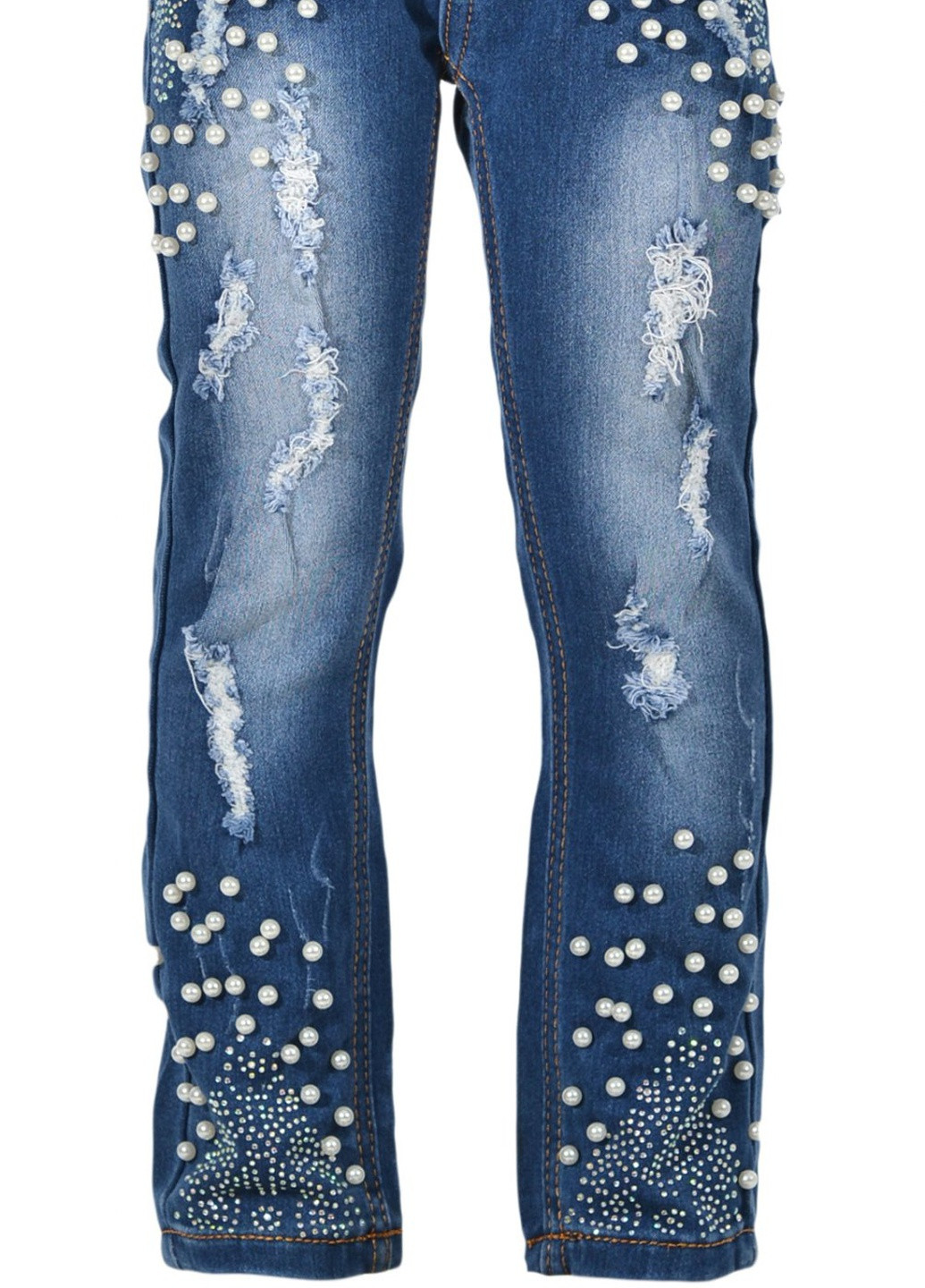 Брюки Джинси з перлинами (08155) Lemanta (259483449)