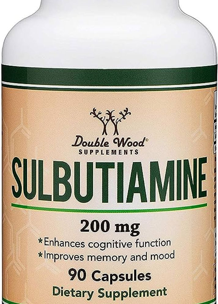Сульбутиамин Sulbutiamine 200 mg 90 capsules Double Wood Supplements (261926613)