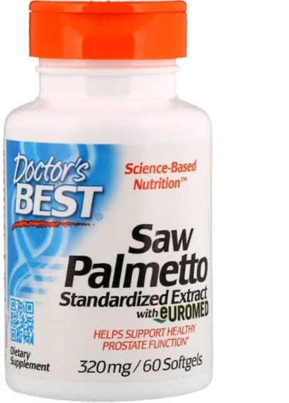 Saw Palmetto, Standardized Extract with Euromed 320 mg 60 Softgels DRB-00082 Doctor's Best (256723870)