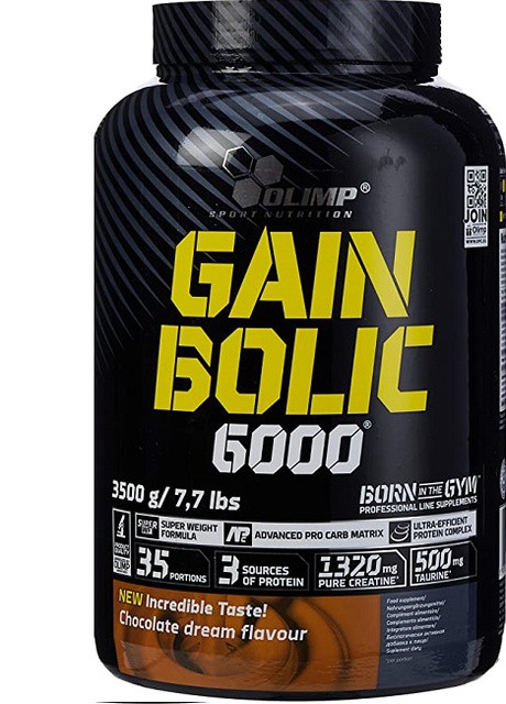Olimp Nutrition Gain Bolic 6000 3500 g /35 servings/ Chocolate Olimp Sport Nutrition (256776953)