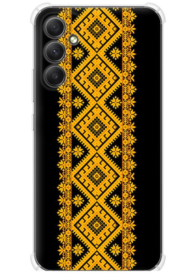 Силіконовий протиударний с посиленими кутами чохол 'Вишиванка 31' для Endorphone Samsung Galaxy A34 A346E (269355065)