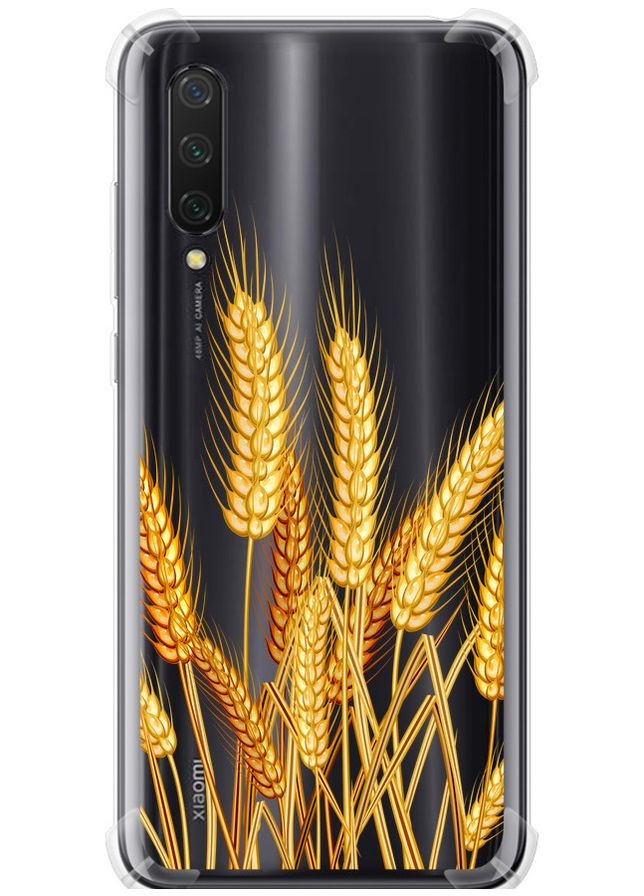 Силіконовий протиударний с посиленими кутами чохол 'Колоски пшениці' для Endorphone xiaomi mi cc9 (277161749)