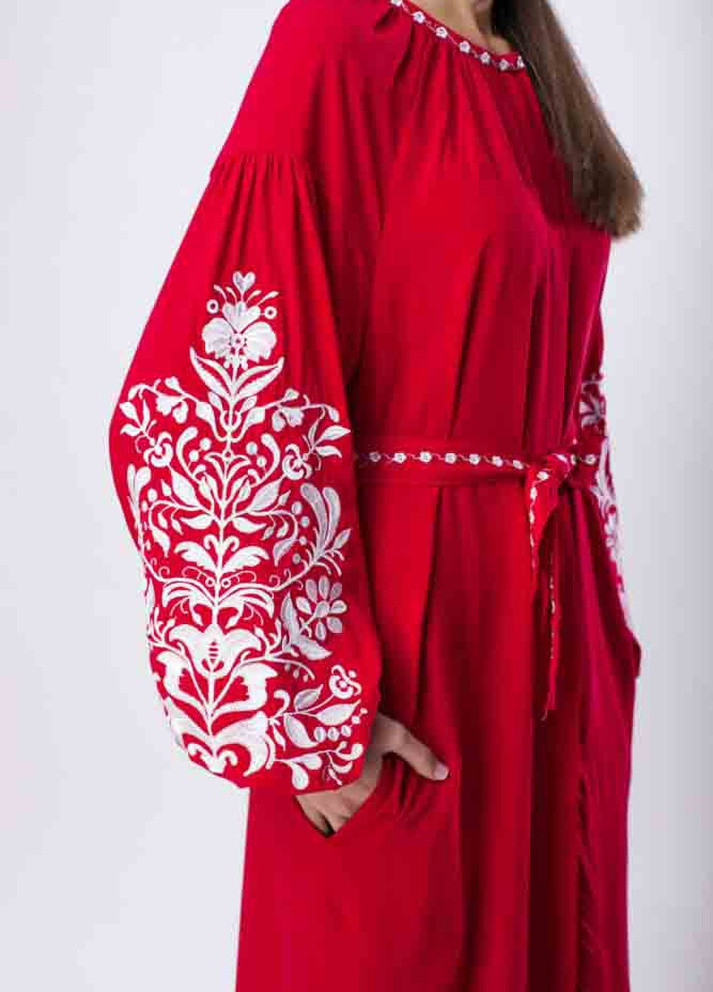 Платье с вышивкой из штапеля BeART сукня (258685824)