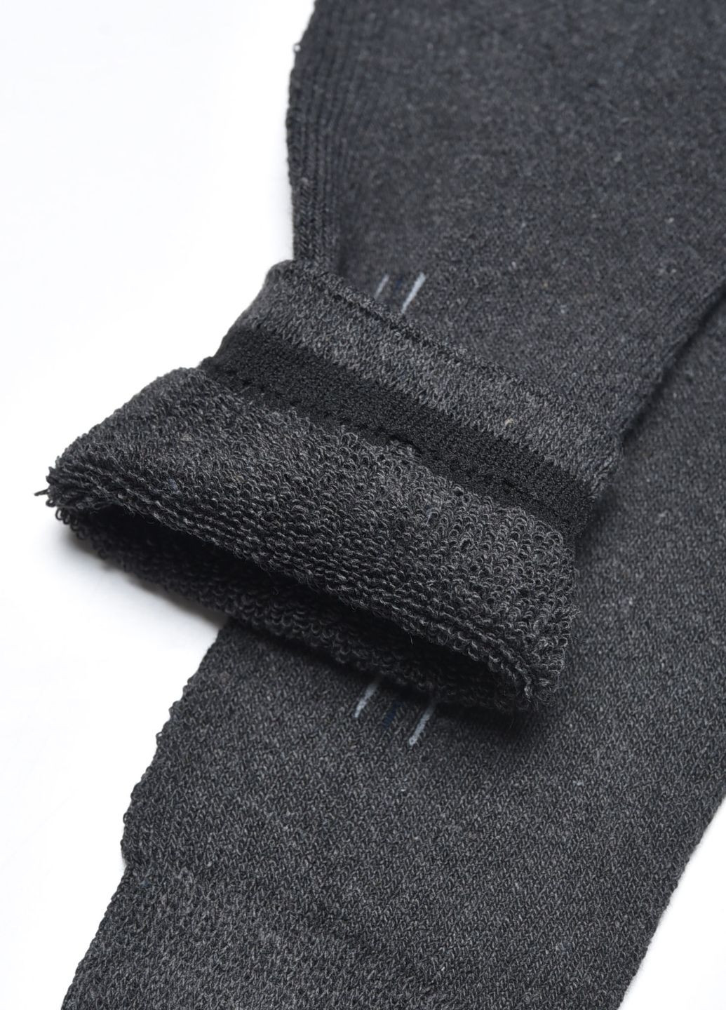 Носки махровые мужские темно-серого цвета размер 40-45 Let's Shop (275928694)
