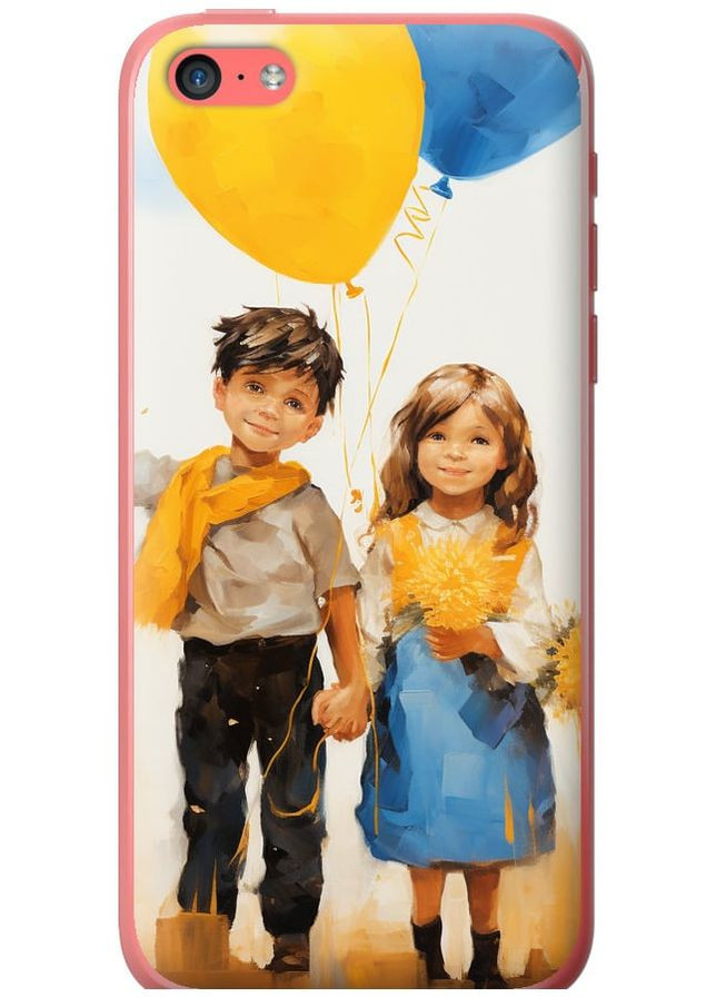2D пластиковий чохол 'Діти з кульками' для Endorphone apple iphone 5c (267231487)