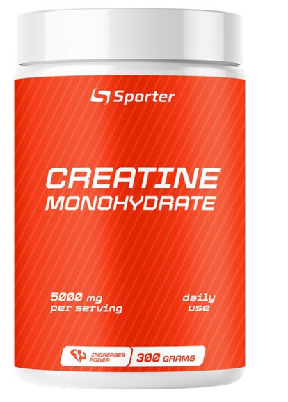 Креатин моногідрат Creatine monohydrate 300 гр Sporter (257457648)
