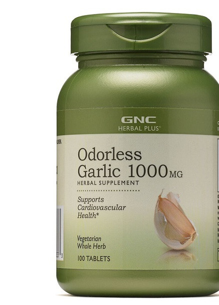 Herbal Plus Odorless Garlic 1000 mg 100 Tabs GNC (256719031)