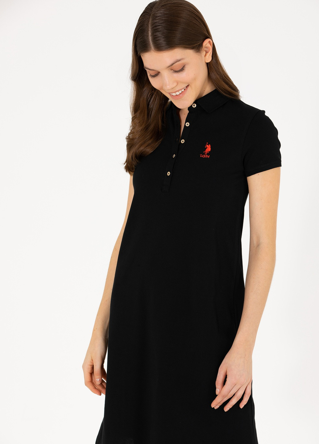 Черное платье женское U.S. Polo Assn.