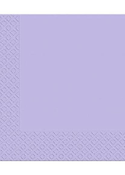 Серветки паперові тришарові 18 шт. Світло-фіолетовий Марго (266902262)