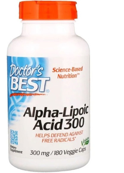 Alpha-Lipoic Acid 300 mg 180 Veg Caps DRB-00277 Doctor's Best (258498922)