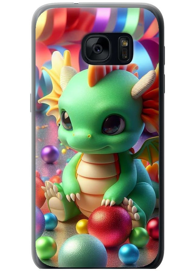 Силиконовый чехол 'Веселый дракончик' для Endorphone Samsung Galaxy S7 G930F (275460502)