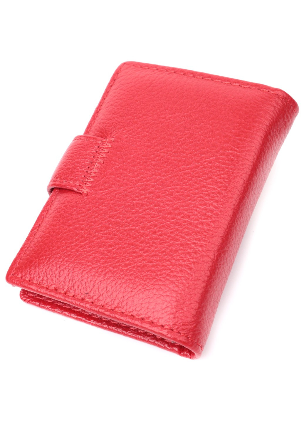 Вместительная визитница из натуральной кожи 22470 Красный st leather (277980588)