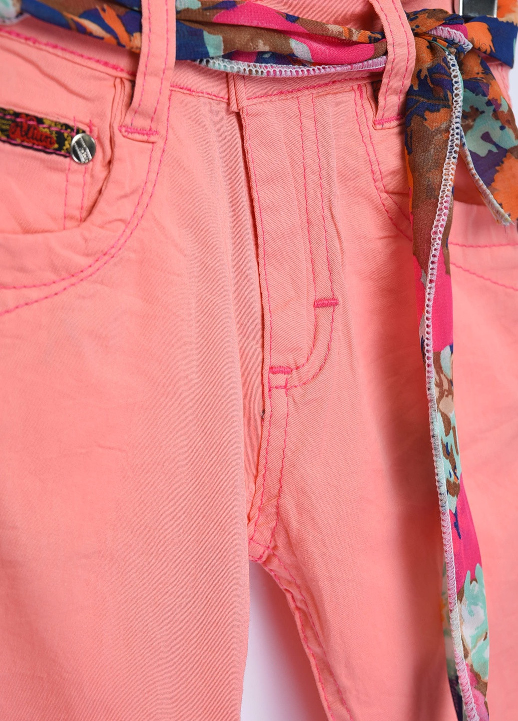 Штани дитячі дівчинка персикового кольору котонові Let's Shop (256915222)