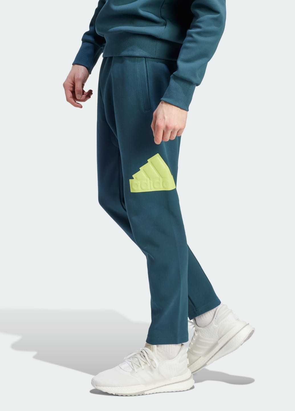 Бирюзовые спортивные демисезонные брюки adidas