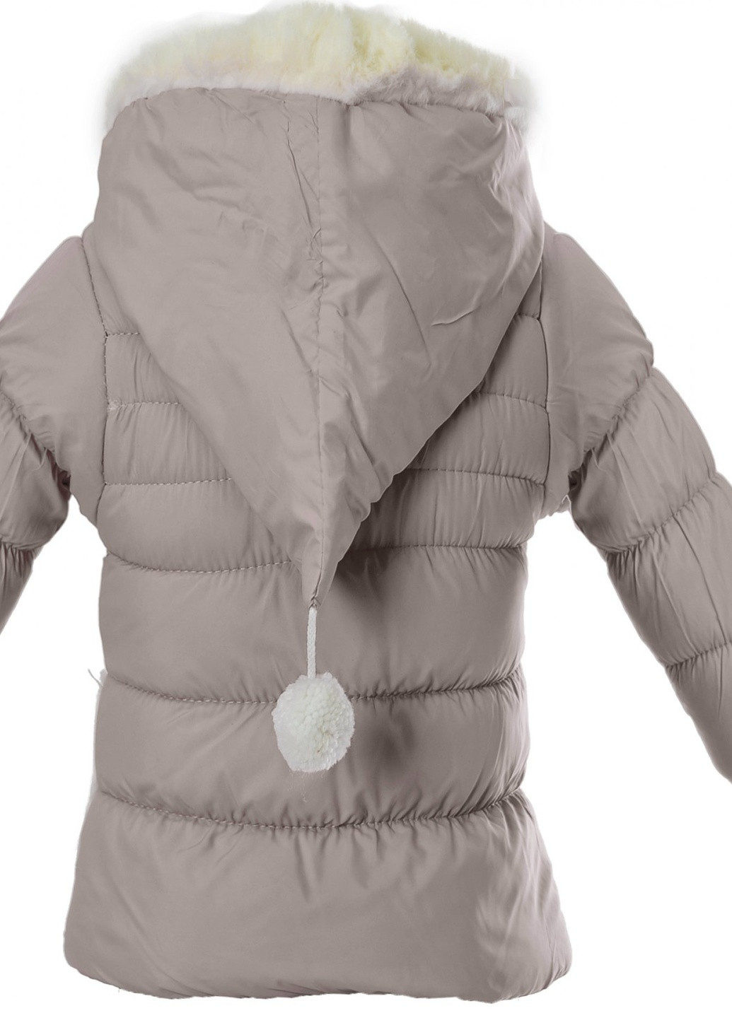 Біла зимня верхній одяг куртка для дівчинки (карман бантик)14770-706 Lemanta