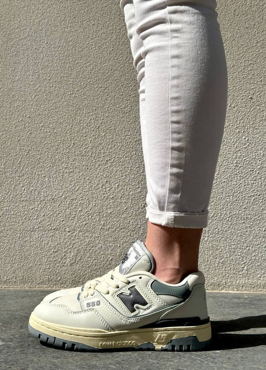 Кросівки репліка 550 Grey Vakko сірі демісезони (265541671)