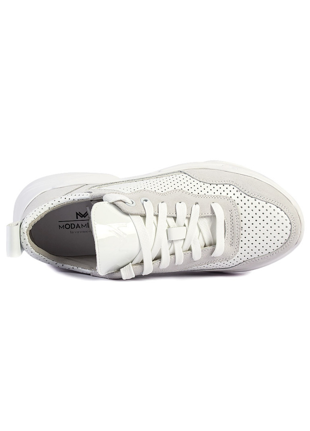 Білі осінні кросівки жіночі бренду 8200003_(2) ModaMilano