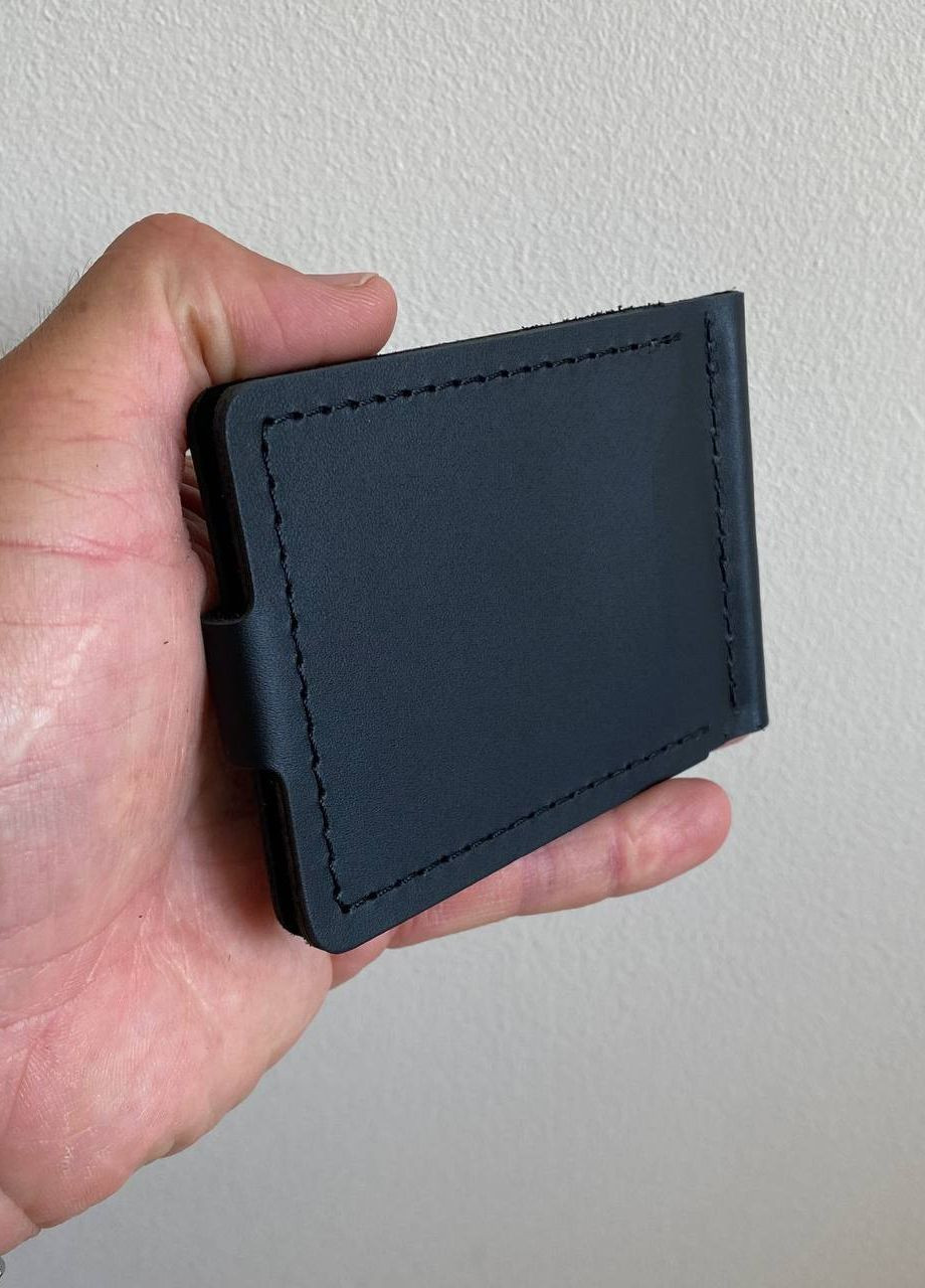 Чорний затискач для грошей утримувач для купюр карт Classic black No Brand (260026941)
