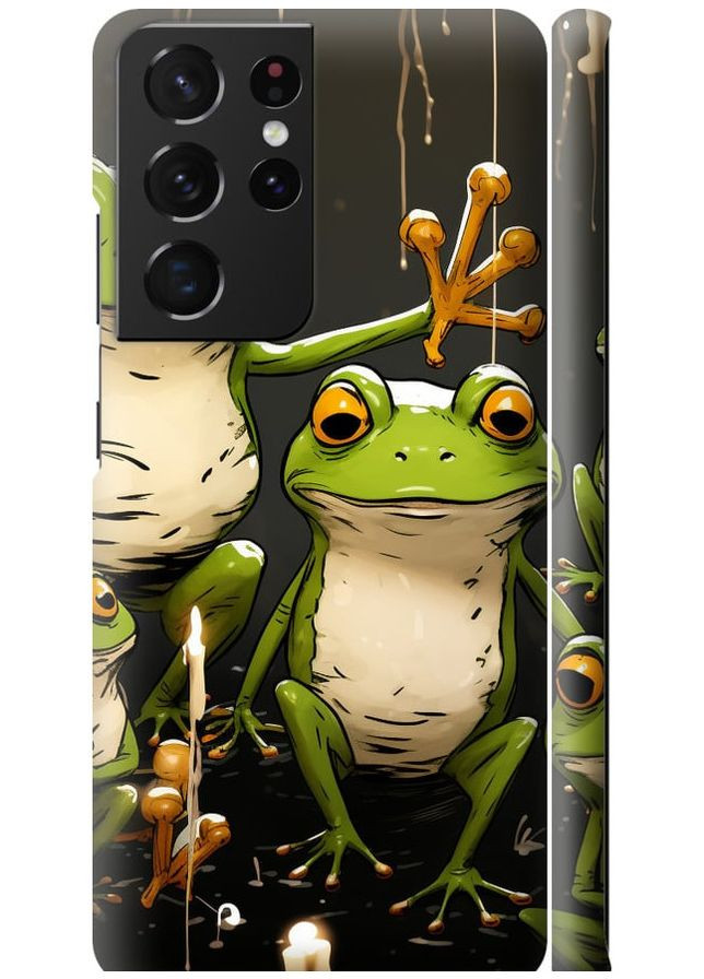 3D пластиковий матовий чохол 'Жабки 2' для Samsung Galaxy S21 Ultra (5G) Endorphone Samsung Galaxy S21 Ultra (5G) (266909358)