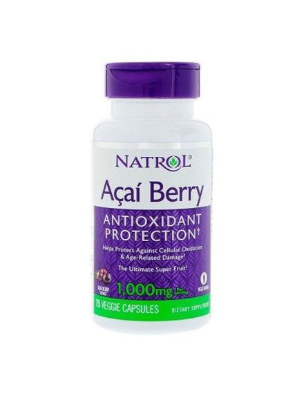 Acai Berry 1000 mg 75 Veg Caps Natrol (256719576)