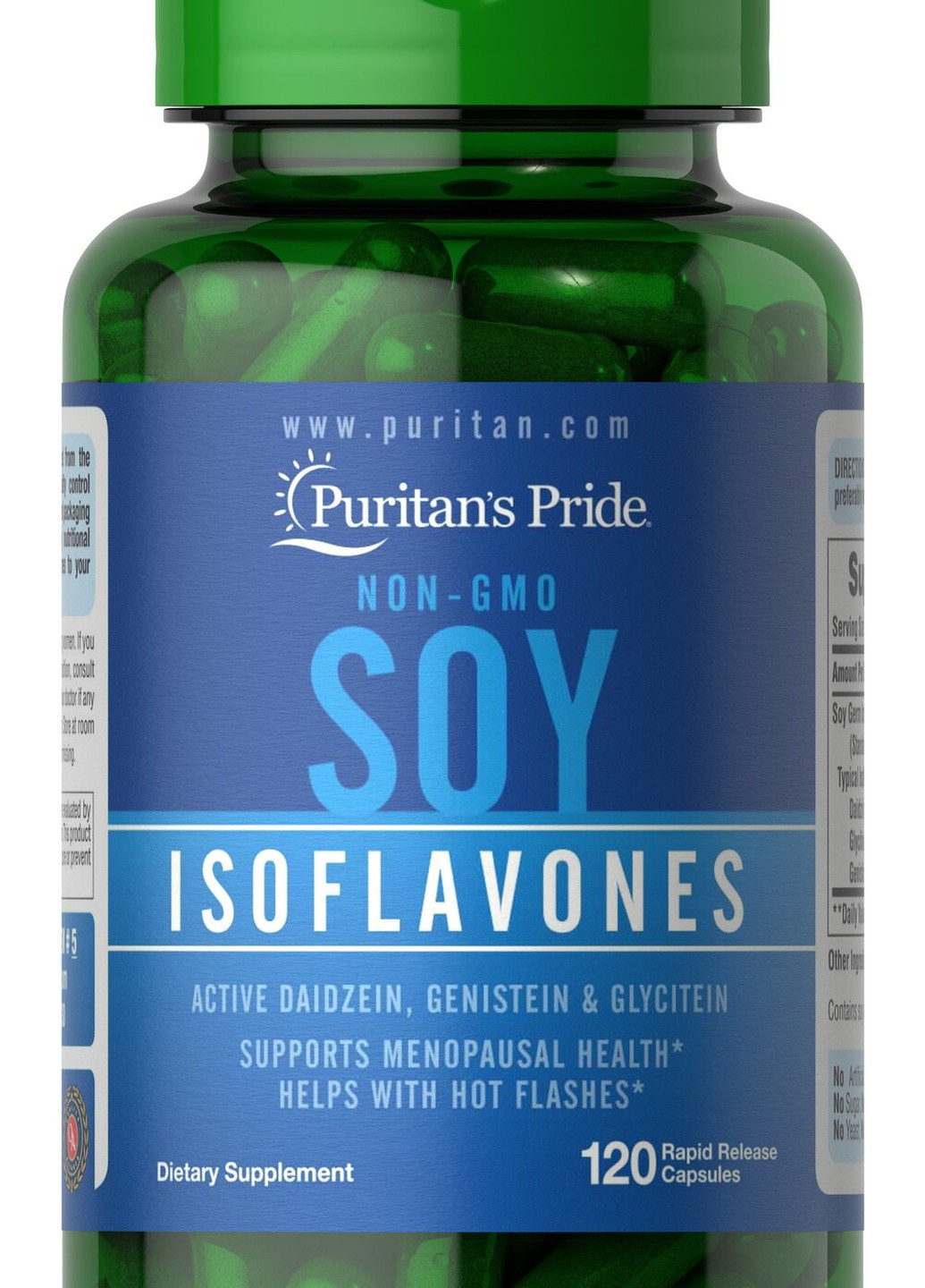 Puritan's Pride Non-GMO Soy Isoflavones 750 mg 120 Caps Puritans Pride (258661536)