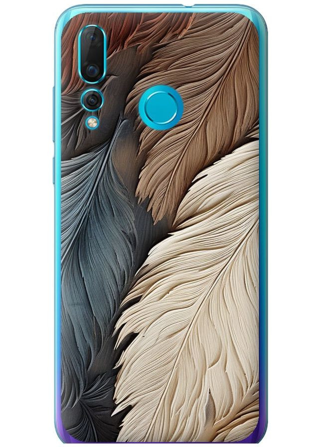 Силіконовий чохол 'Листя в стилі бохо' для Endorphone Huawei Nova 4 (265397640)