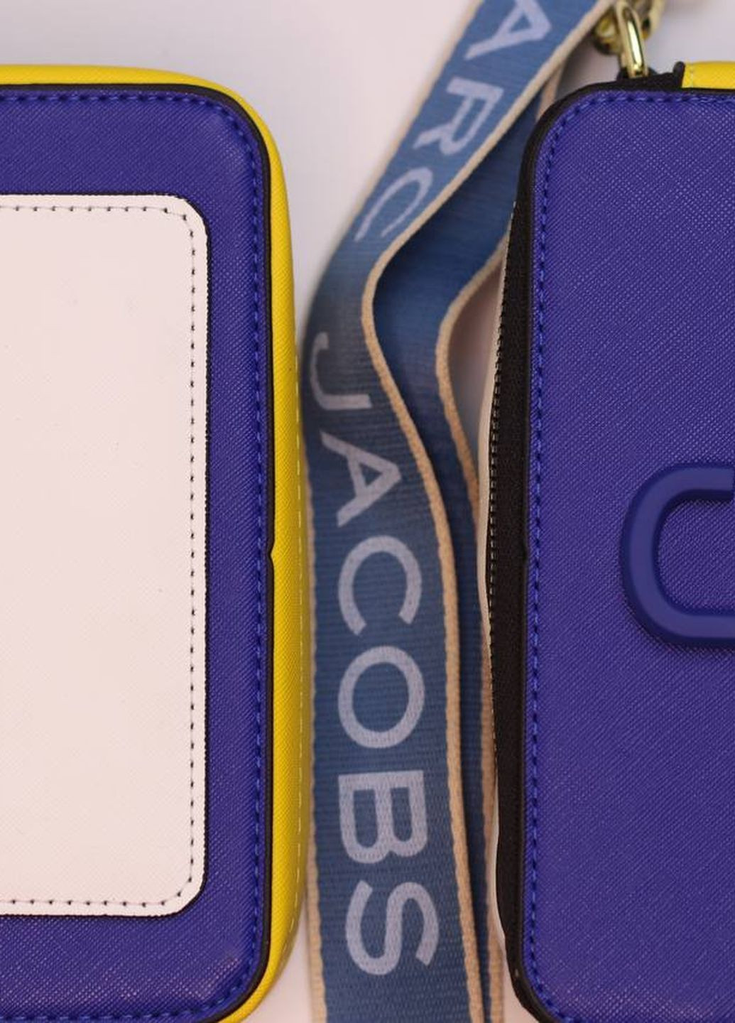 Сумка классическая с лого Marc Jacobs logo blue/yellow/white Vakko (260585686)