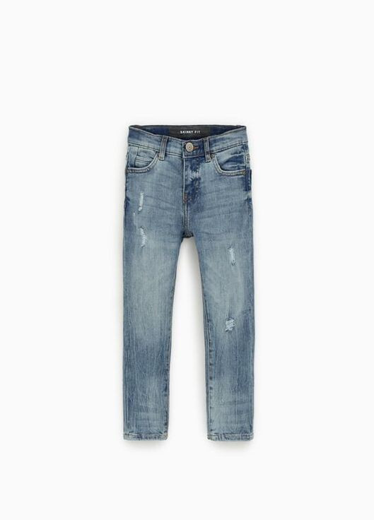 Голубые демисезонные джинсы для мальчика 140 размер 4592652427 Zara