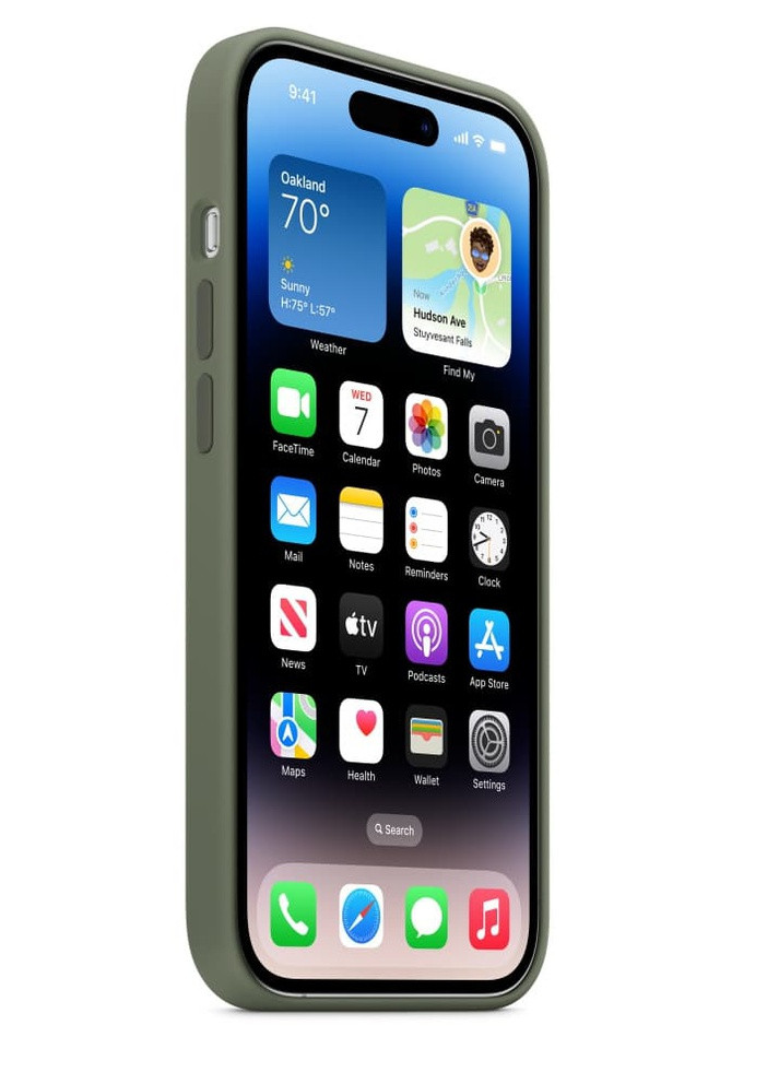 Silicone Case for iPhone 14 Pro Max with Magsafe Olive Apple (259503994)