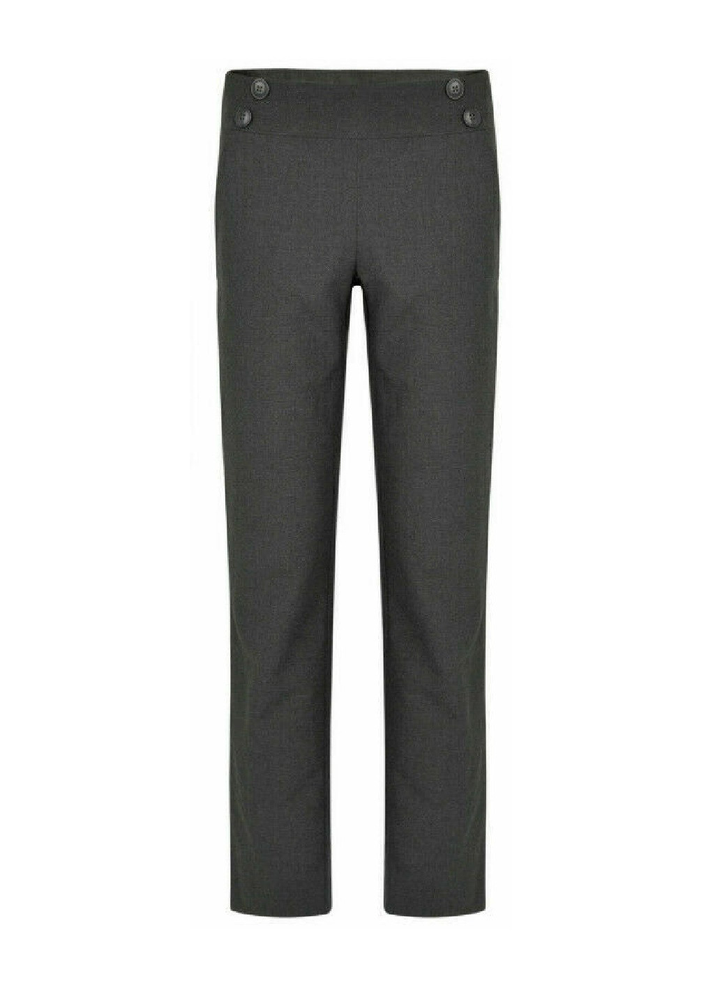 Темно-серые кэжуал демисезонные прямые брюки F&F