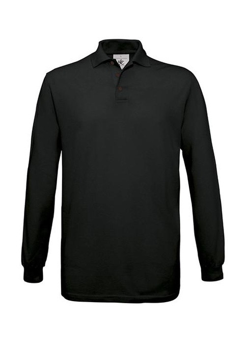 Черная футболка-поло для мужчин B&C
