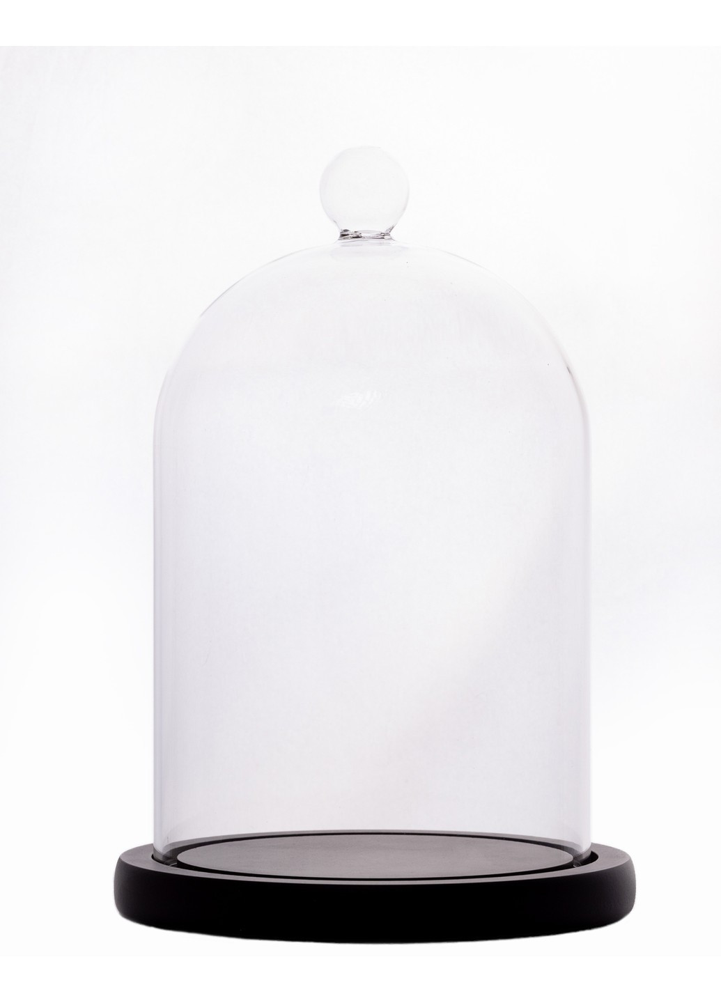 Колба для зберігання свічок скляна з чорною підставкою AROMA BURO (258333982)