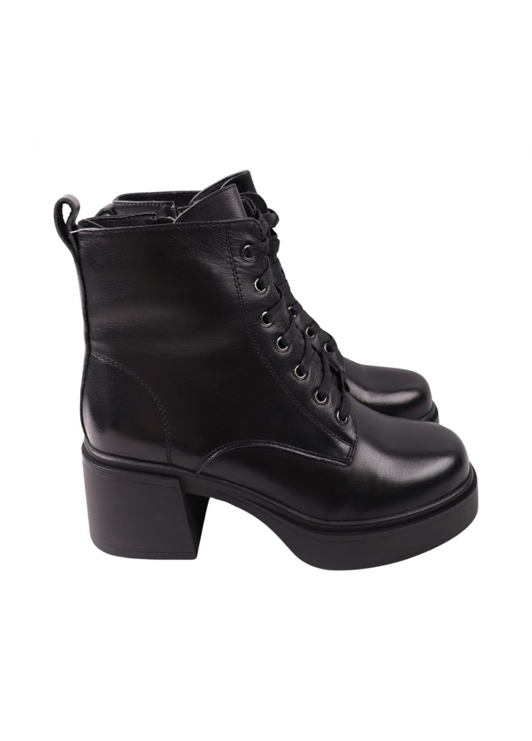 ботинки женские черные натуральная кожа FARINNI