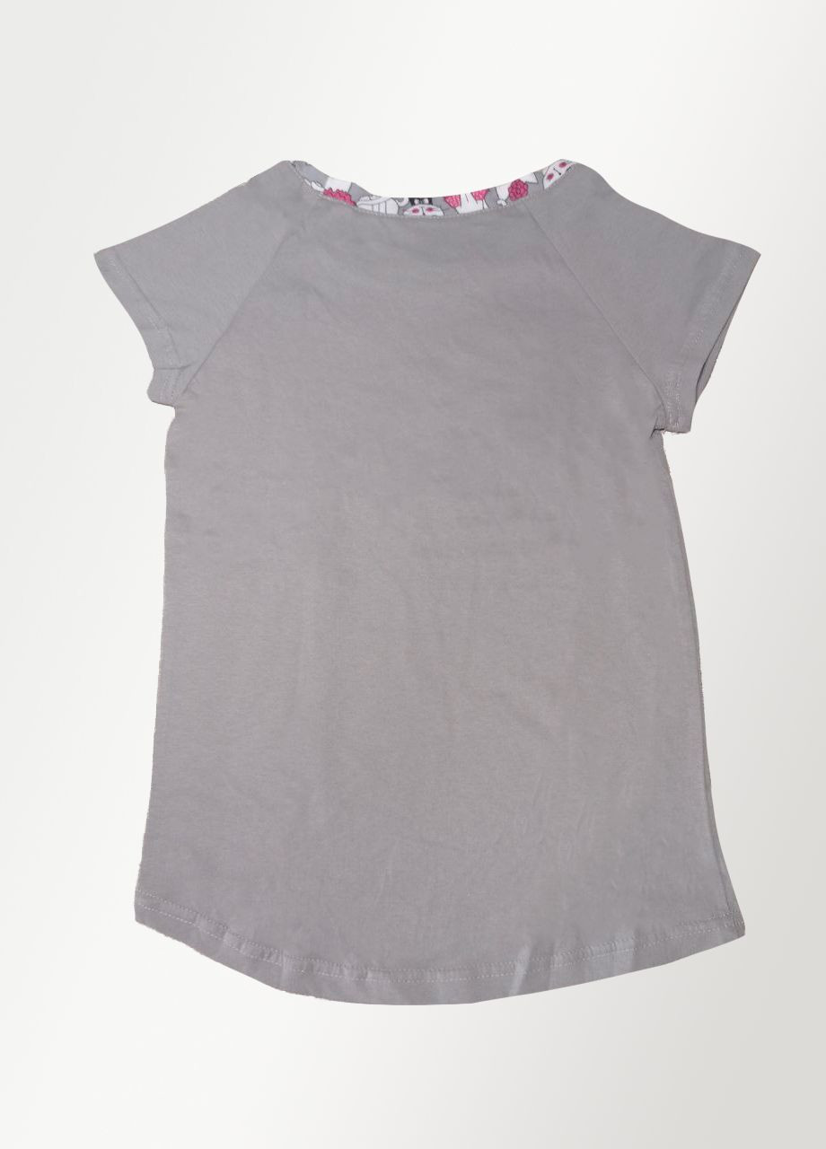 Сіра демісезонна футболка для дівчаток сіра Malta
