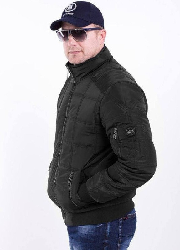 Черная демисезонная мужская демисезонная куртка большого размера SK