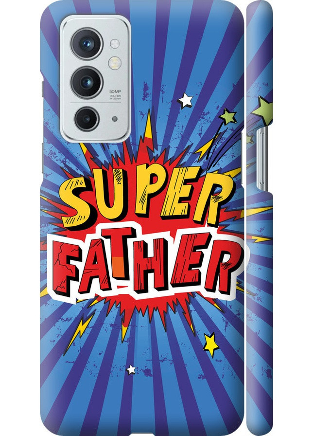3D пластиковый матовый чехол 'Супер папа v2' для Endorphone OnePlus 9RT (258088815)