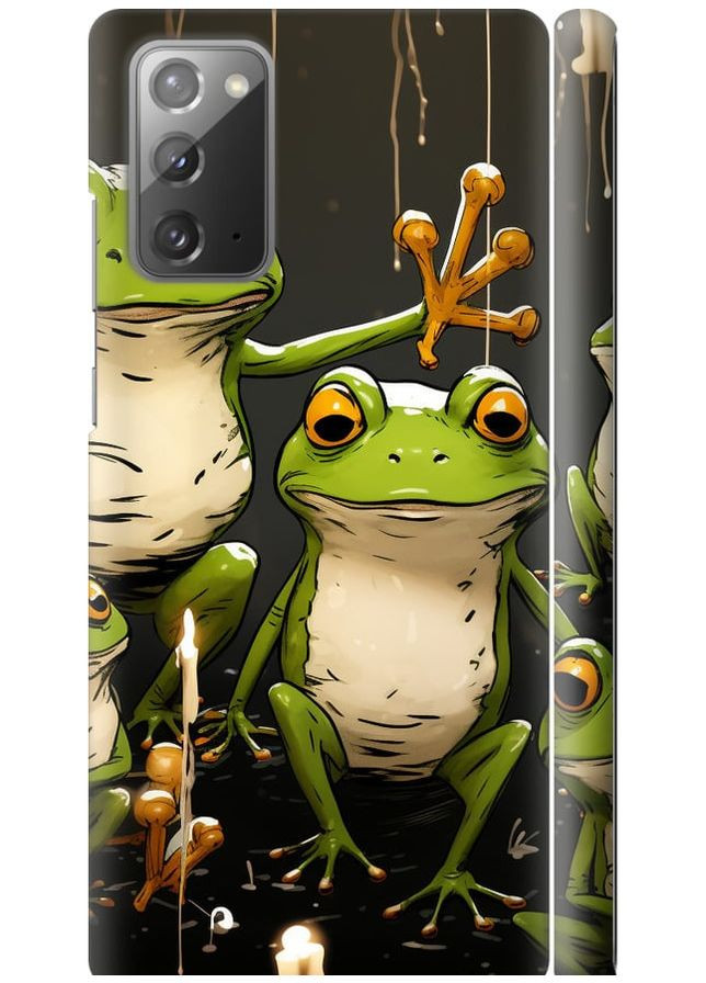 3D пластиковый матовый чехол 'Жабки 2' для Endorphone Samsung Galaxy Note 20 (266907506)
