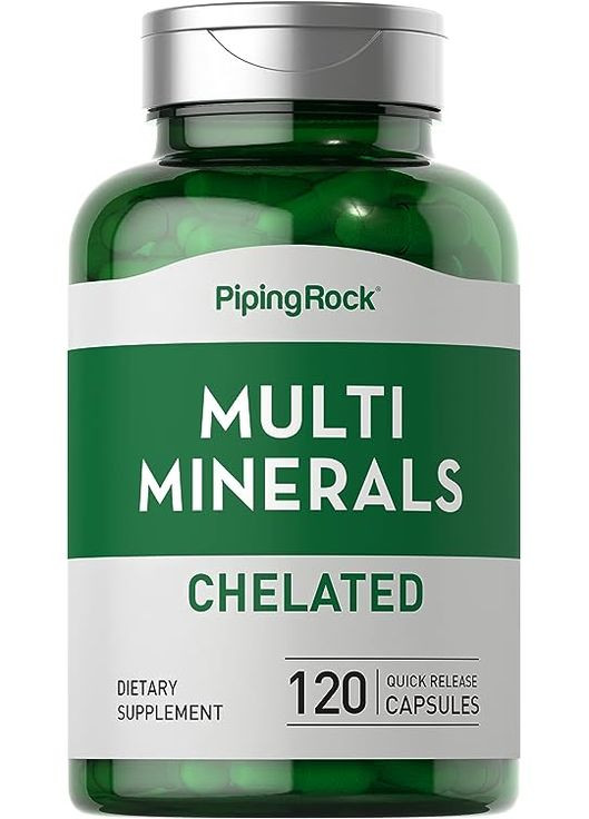 Мега мультихилатные минералы Mega Multi Chelated Minerals 120caps Piping Rock (261765723)