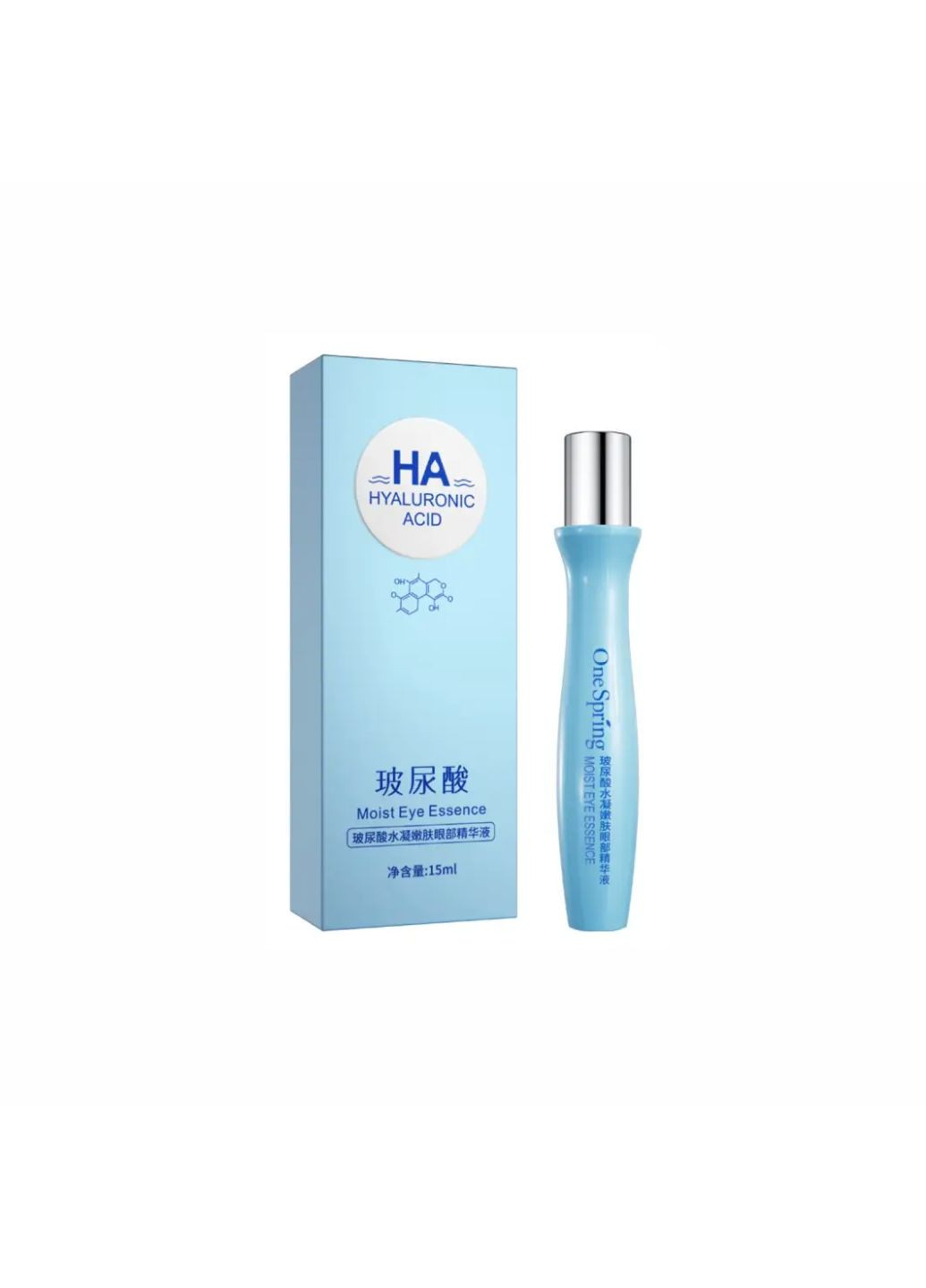 Есенція під очі з екстрактом гіалуронової кислоти OneSpring Hyaluronic Acid Moist Eye Essence, 15 мл One Spring (276972786)