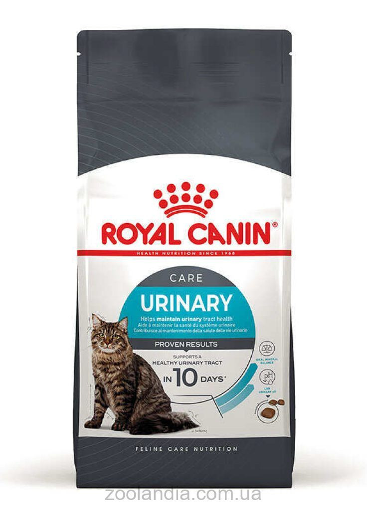 Сухой корм URINARY CARE для взрослых кошек для профилактики мочекаменной болезни 10 кг Royal Canin (277697643)