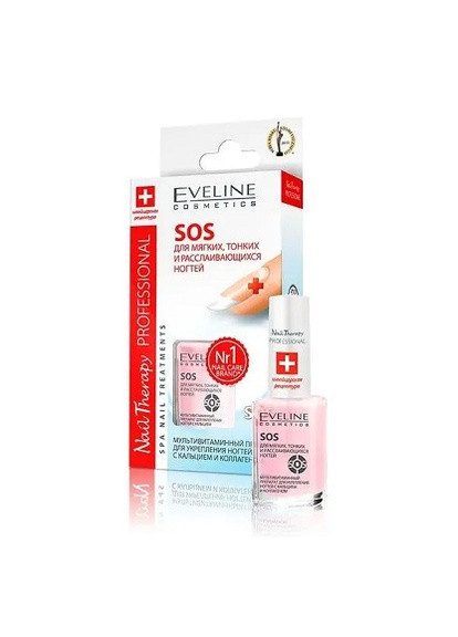 Мультивитаминный препарат для укрепления ногтей Cosmetics «Nail Therapy» 12 мл Eveline (258653183)