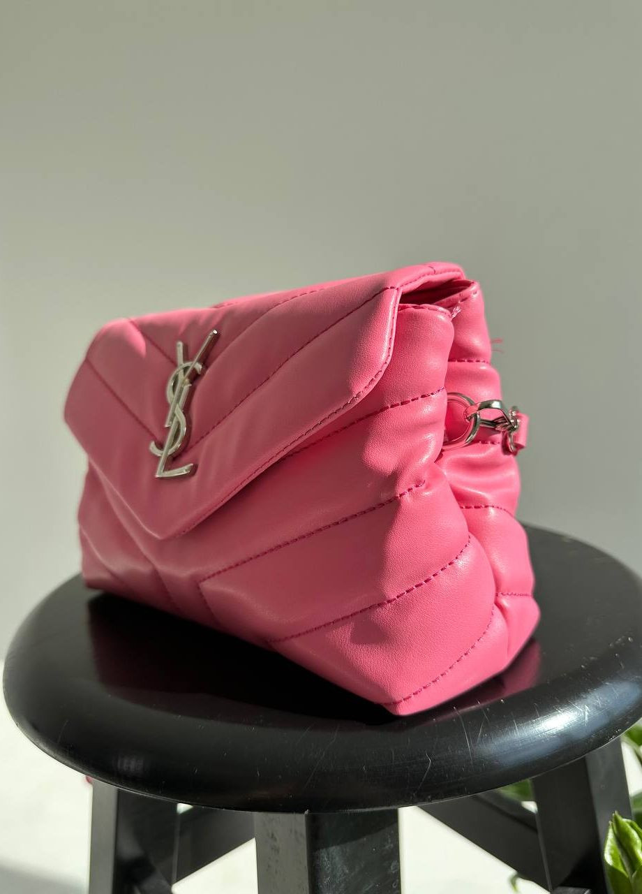 Сумка класична з лого Yves Saint Laurent Pretty Bag Pink Vakko (260197741)