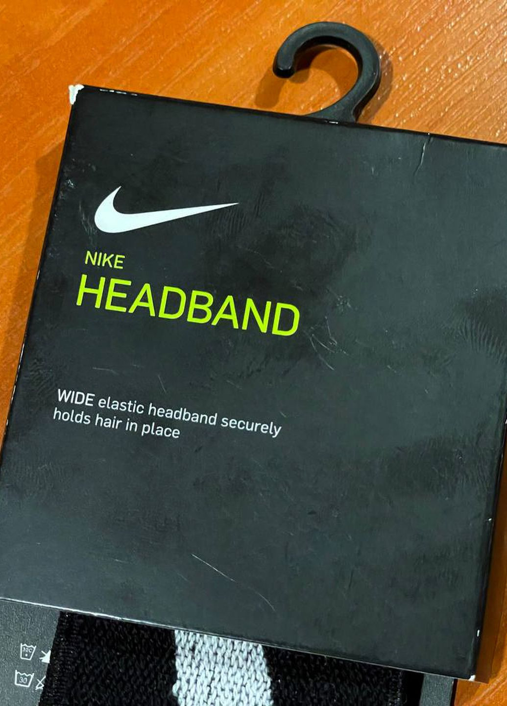 Повязка на голову шапка унисекс оригинал Nike Logo Knit Elastic Headband Unisex Sports Athletic Gym Hair Band (262609229)